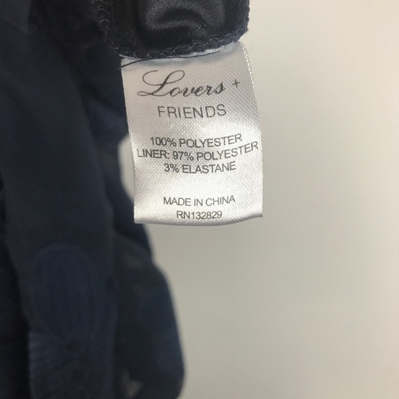 NWT Lovers + Friends Floral Wishful Mini Dress in Navy Size XS - Picture 11 of 12